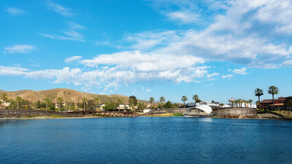 Scenic view of Dos Lagos in Corona California