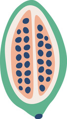 Hand Drawn Exotic Fruit