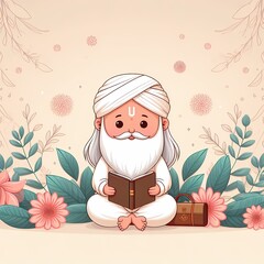 Guru Purnima: Illustration of Spiritual Reverence and Tradition