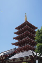 日本の東京、浅草のお土産や風景
