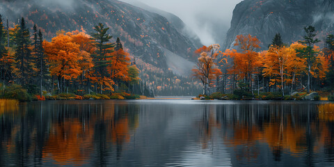 Autumn's Empty Canvas - National Park Tranquility
