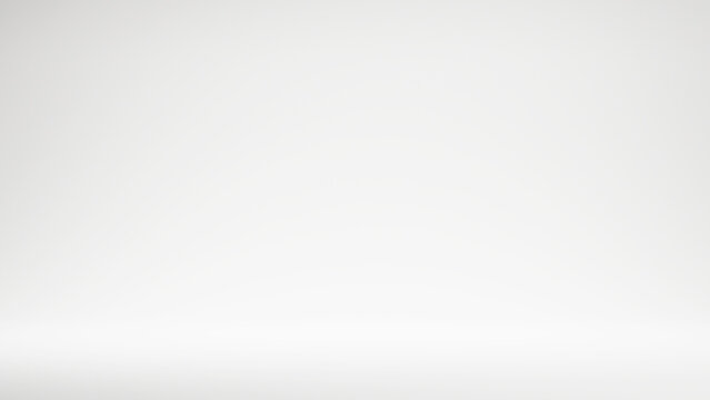 Blank clean white gradient background. Advertisement display white color with empty copy space. White place for design or text or presentations - luxury white background with spotlight and floor