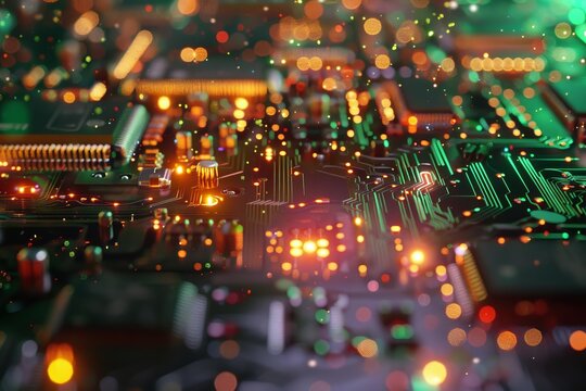 Circuit board with lights