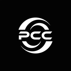PCC logo. P C C design. White PCC letter. PCC, P C C letter logo design. P C C letter logo design in FIVE, FOUR, THREE, style. letter logo set in one artboard. P C C letter logo vector design.