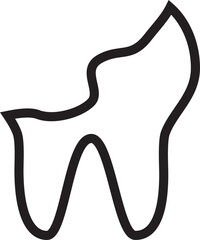 illustration of a tooth decay icon