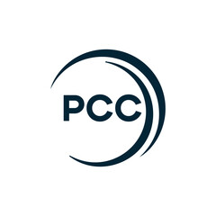 Obraz premium PCC logo. P C C design. White PCC letter. PCC, P C C letter logo design. P C C letter logo design in FIVE, FOUR, THREE, style. letter logo set in one artboard. P C C letter logo vector design.