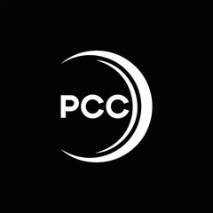Obraz premium PCC logo. P C C design. White PCC letter. PCC, P C C letter logo design. P C C letter logo design in FIVE, FOUR, THREE, style. letter logo set in one artboard. P C C letter logo vector design.