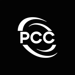 PCC logo. P C C design. White PCC letter. PCC, P C C letter logo design. P C C letter logo design in FIVE, FOUR, THREE, style. letter logo set in one artboard. P C C letter logo vector design.
