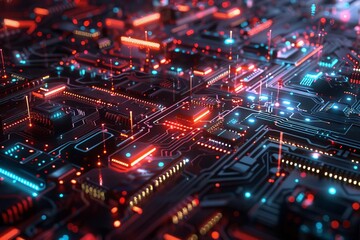 Obraz premium Digital circuitry