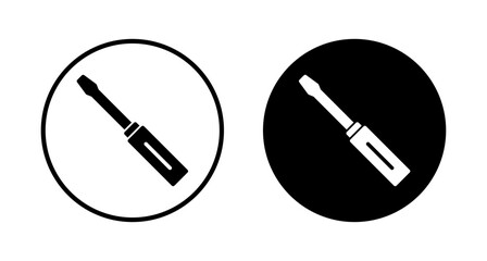 Screwdriver icon vector isolated on white background. Screwdriver vector icon