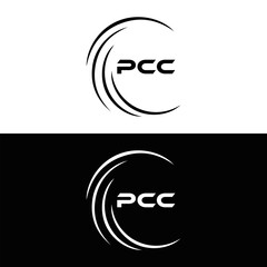 PCC logo. P C C design. White PCC letter. PCC, P C C letter logo design. P C C letter logo design in FIVE, FOUR, THREE, style. letter logo set in one artboard. P C C letter logo vector design.