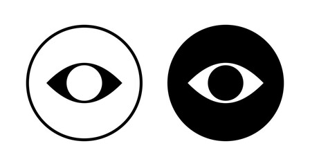 Eye icon vector isolated on white background. Look and Vision icon. Eye vector icon