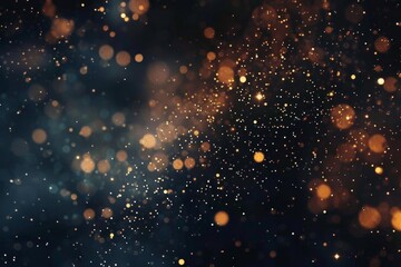 Fototapeta premium Digital particles on dark background