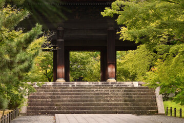 Fototapeta premium The Sanmon Gate at Nanzenji Temple in Kyoto, Japan.