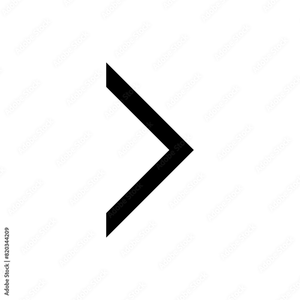 Poster swipe right arrow icon on transparent background