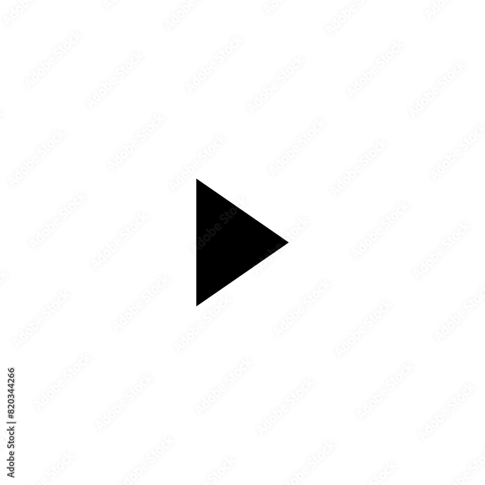 Poster play button icon with simple and modern design isolated on transparent background