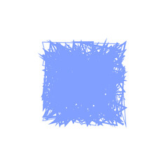 An isolated abstract grunge scribble background design element.