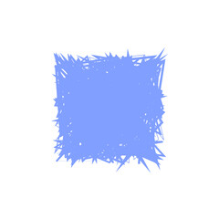 An isolated abstract grunge scribble background design element.