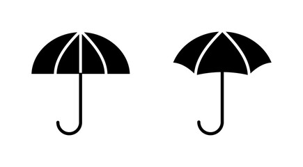 Umbrella icon set. umbrella sign icon