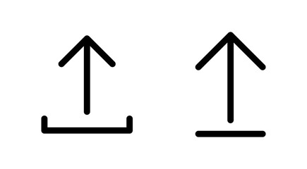 Upload icon set. load data symbol