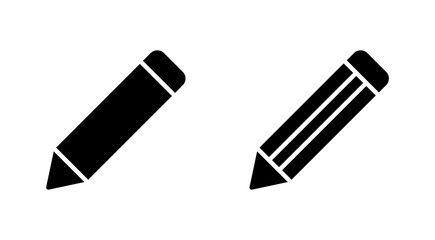 Pencil icon set. pen symbol. edit icon vector