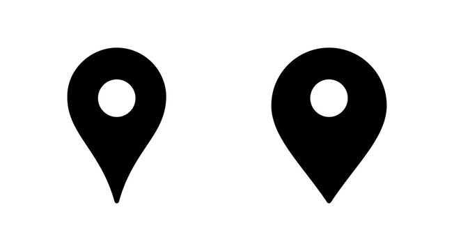 Pin icon set. Location icon vector. destination icon. map pin