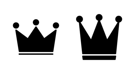Crown icon set. crown vector icon