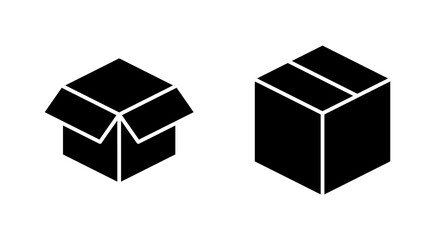 Box icon set. box vector icon, package, parcel