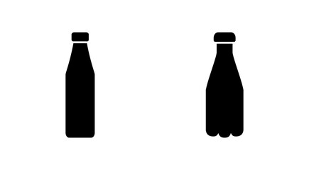 Bottle icon set. bottle vector icon