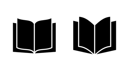 Book icon set. open book icon vector. ebook icon