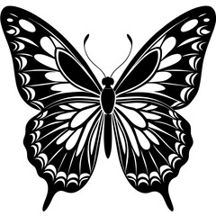 butterfly silhouette vector illustration