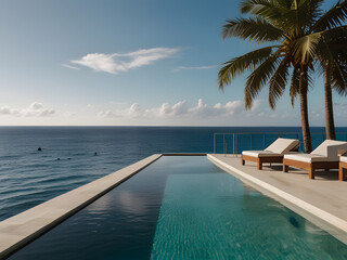 Rooftop Oasis: Infinity Pool Serenity with Ocean Views