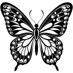 butterfly silhouette vector illustration