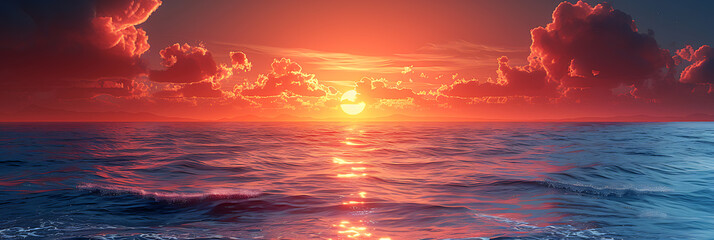 Fototapeta premium Personalizable Sunrise-Sunset Scene Canvas Art