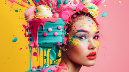 Cake Fusion: Bold Artistic Expression