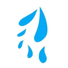 Fototapeta premium Blue water splash