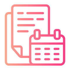 schedule gradient icon