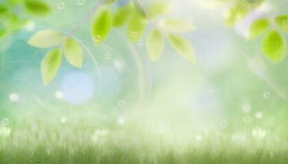 Natural green background, greenery leaves illustration, spring plants wallpaper.