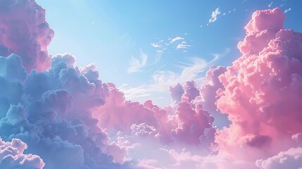 Morning sky at sunrise with soft pink clouds and yellow tones.