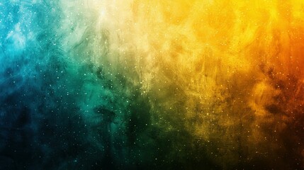 Obraz premium Grungy Gradient Background: White, Green, Blue, Orange, Yellow with Grainy Noise and Bright Light