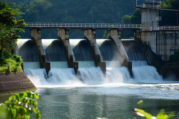 Industry hydroelectric dam.