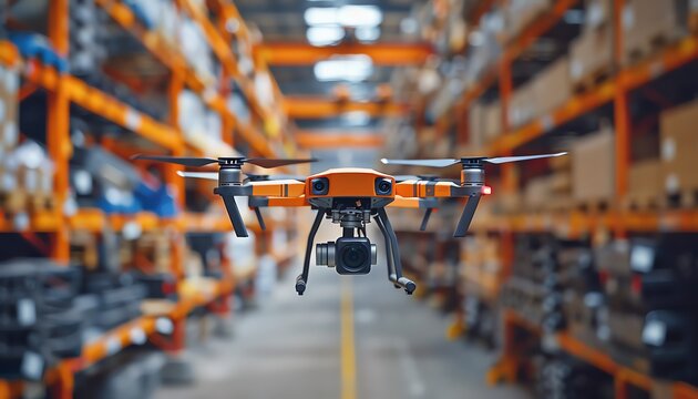Explore the benefits of using drones for inventory checks in large factories