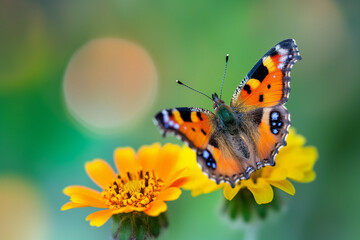 Obraz premium butterfly on flower