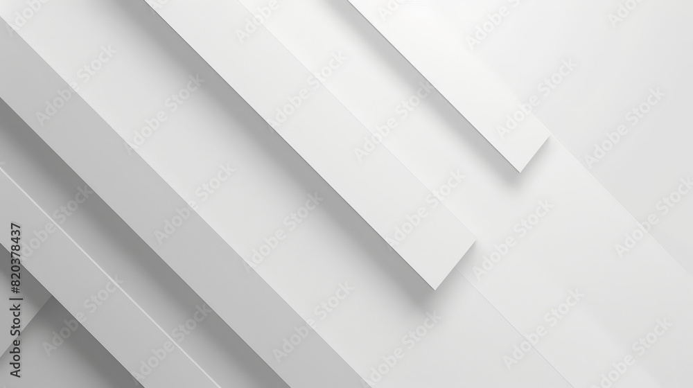 Aufkleber white background with diagonal lines and shadows for a modern design