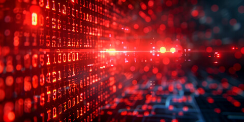 Computer system hacked or breached concept