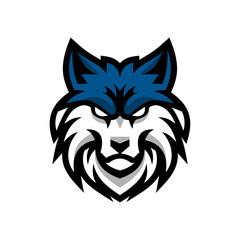 Obraz premium Mystic Wolf Head Emblem