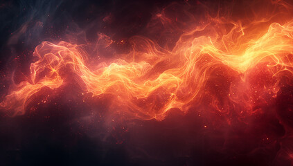 A close-up image of a moving fire, capturing the dynamic and intense nature of fire. The swirling fire pattern creates an atmosphere full of warmth and energy.