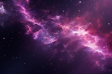 Naklejka premium Pink and purple digital particles in dark space