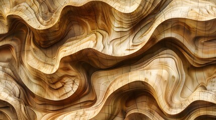 Tree growth rings on fresh cut evergreen tree