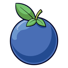 Blueberry cartoon vector Illustration flat style artwork concept
